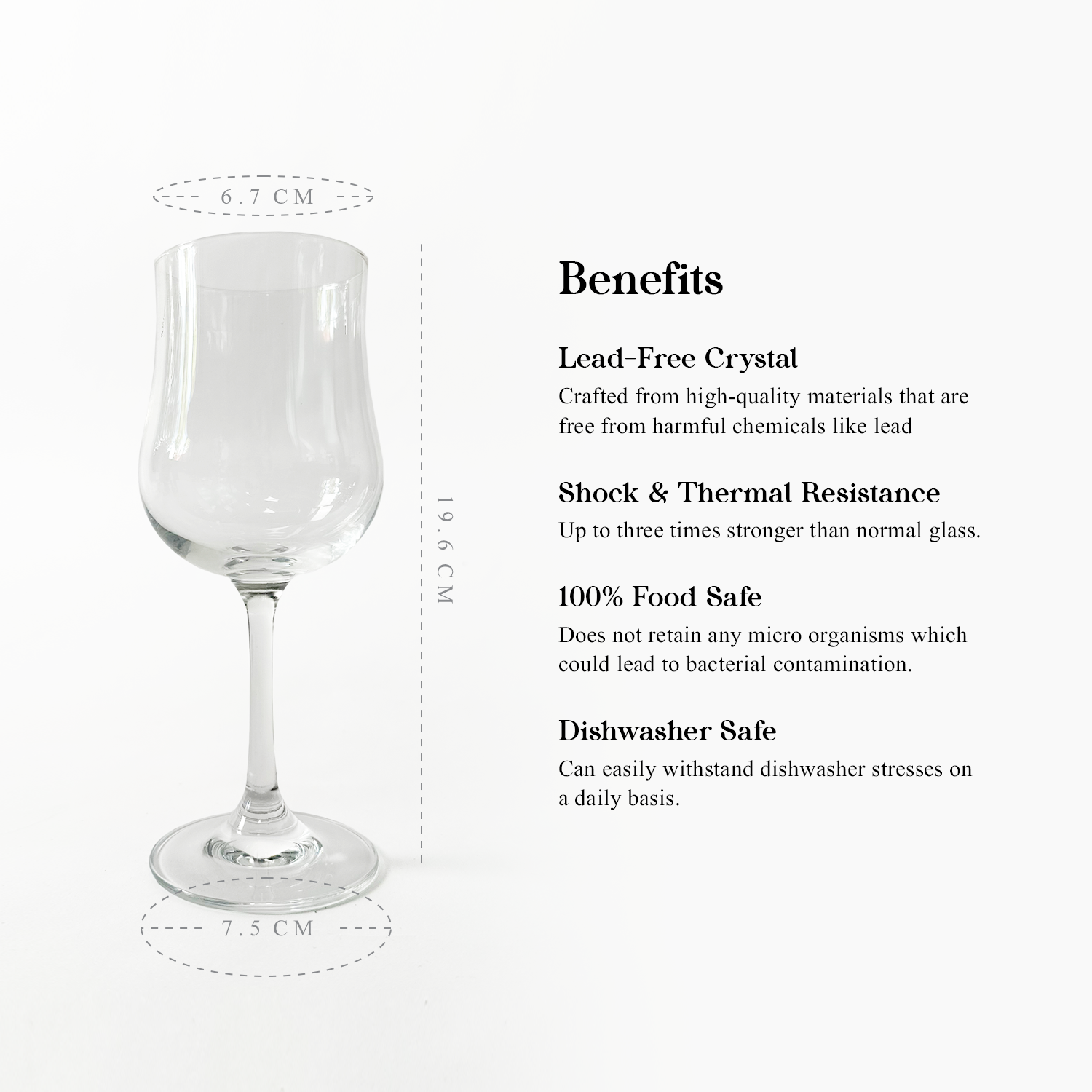 CRYSALIS Premium 12oz Pina Colada Glass Lead-Free Crystal Stemware Set of 2