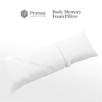 PRIMEO Memory Foam Bolster & Body Pillow – Neck & Back Support | Ergonomic Hug Pillow | Sleep Essential