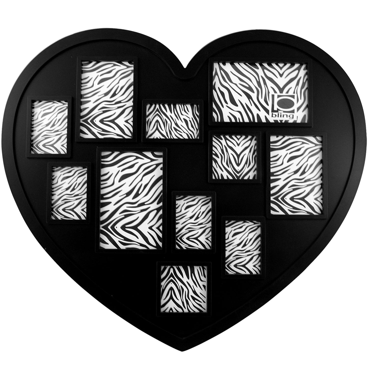 SLIQUE Collage Picture Frame - Heart Shaped Photo Display Picture Holde