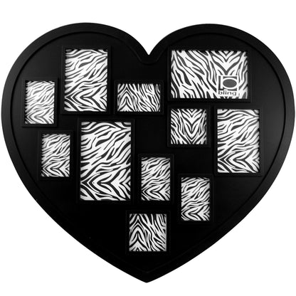 SLIQUE Collage Picture Frame - Heart Shaped Photo Display Picture Holde
