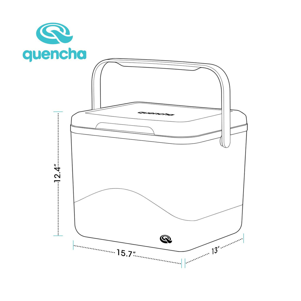 Quencha Insulated Cooler Box 12L & 24L Portable Ice Cooler for Picnic Camping Travel