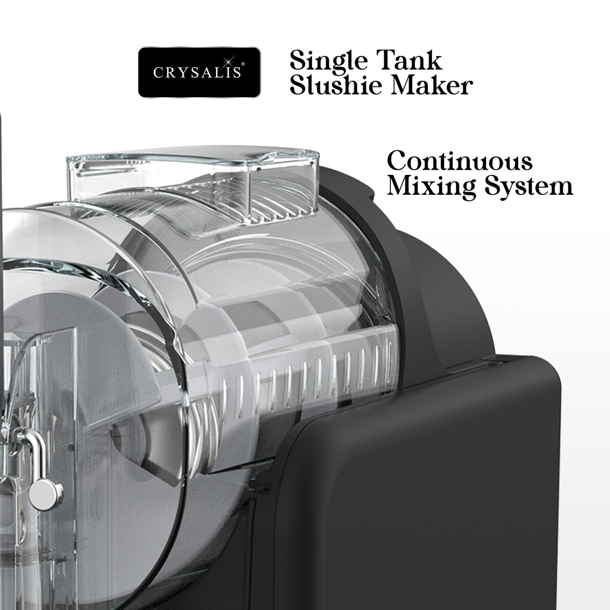 Crysalis 2L Electric Slushie Maker Automatic Frozen Drink Machine with Compressor for Milkshakes