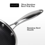 CRYSALIS INOX Stainless Steel Cookware Set - Honeycomb Non-Stick Frypan, Saucepan, Dutch Oven, Wok Pan