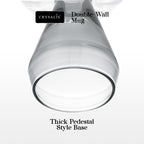 Crysalis Borosilicate Goblet Glass Set of 2 – Thick Wine/Cocktail Stem Glasses