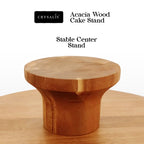 CRYSALIS Acacia Wooden Cake Stand