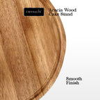 CRYSALIS Acacia Wooden Cake Stand