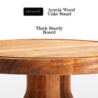CRYSALIS Acacia Wooden Cake Stand