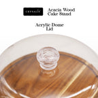 CRYSALIS Acacia Wooden Cake Stand