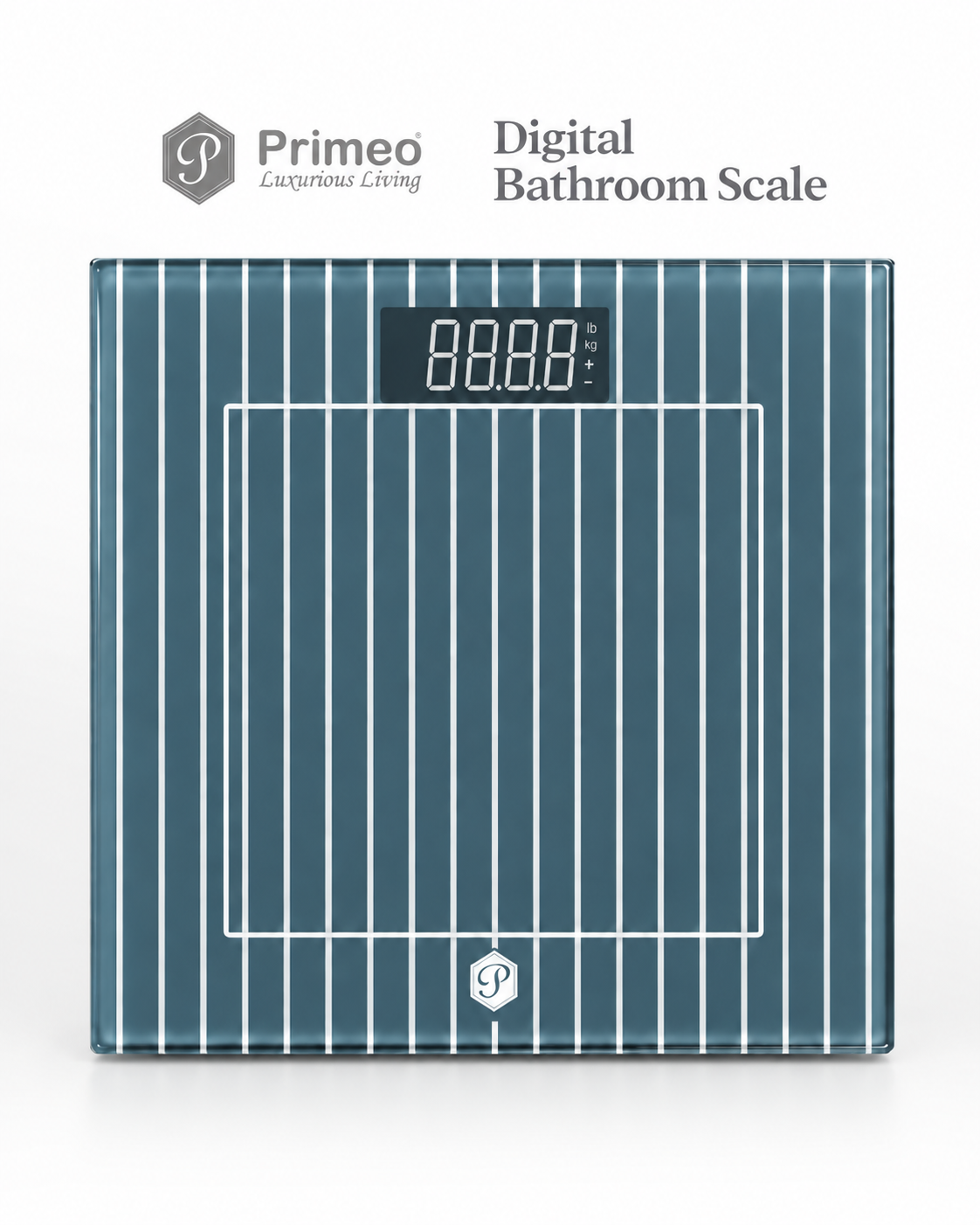 Primeo Digital Bathroom Body Weighing Scale Tempered Glass