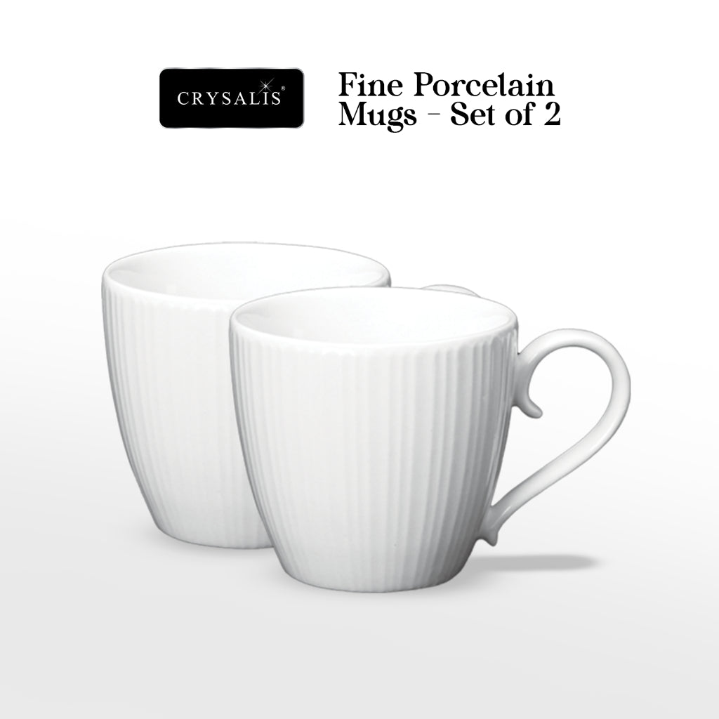 CRYSALIS Fine Porcelain Dinnerware Collection  Bowl Mug Dinner Bowl Creamer & Sugar Plate Teapot