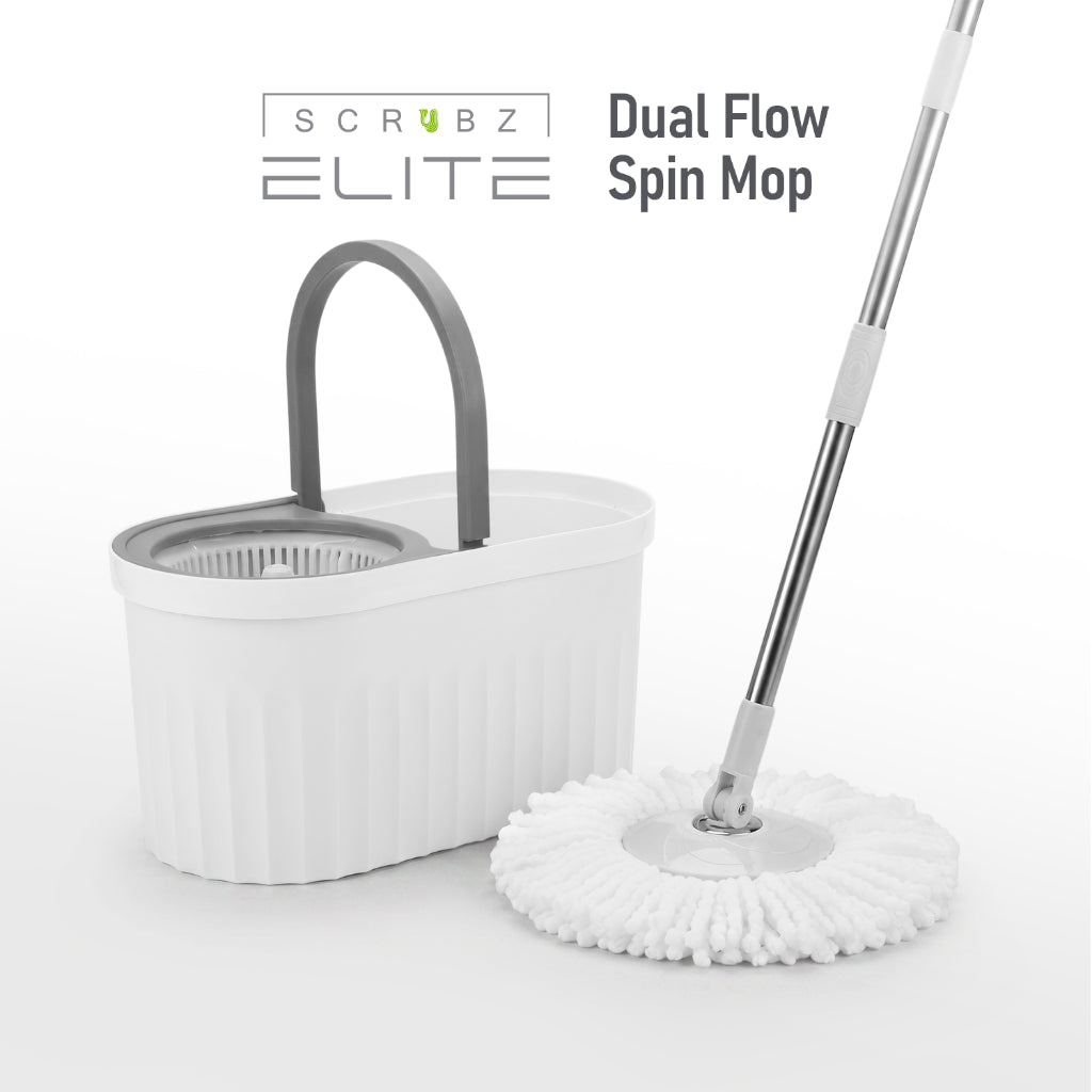 Scrubz Elite 360 Tornado Spin Mop Floor Cleaning Mop with Bucket