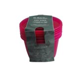 SLIQUE Premium 3pc Set Round Crisper Food Container 900ml (Pink) Microwavable