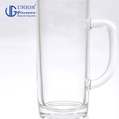 UNION GLASS Thailand Premium Clear Glass Beer Mug Beer Lovers 400ml Set of 6 Amazing Gift Idea For Any Occasion!