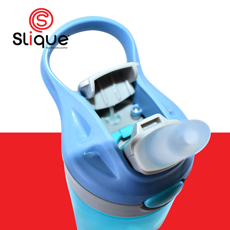 SLIQUE PP Sports Water Bottle BPA Free Set of 3 500ml | 0.5L  Modern Italian Design Amazing Gift Idea For Any Occasion! (Boy)