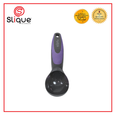 SLIQUE Premium Nylon Ice cream Scoop TPR Silicone Handle Kitchen Essentials Amazing Gift Idea For Any Occasion! (Purple)