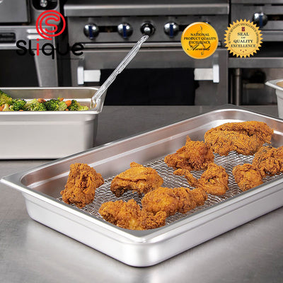 SLIQUE Premium Stainless Steel 1x1 Food Pan 12cm Amazing Gift Idea For Any Occasion!