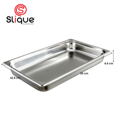 SLIQUE Premium Stainless Steel 1x1 Food Pan 12cm Amazing Gift Idea For Any Occasion!
