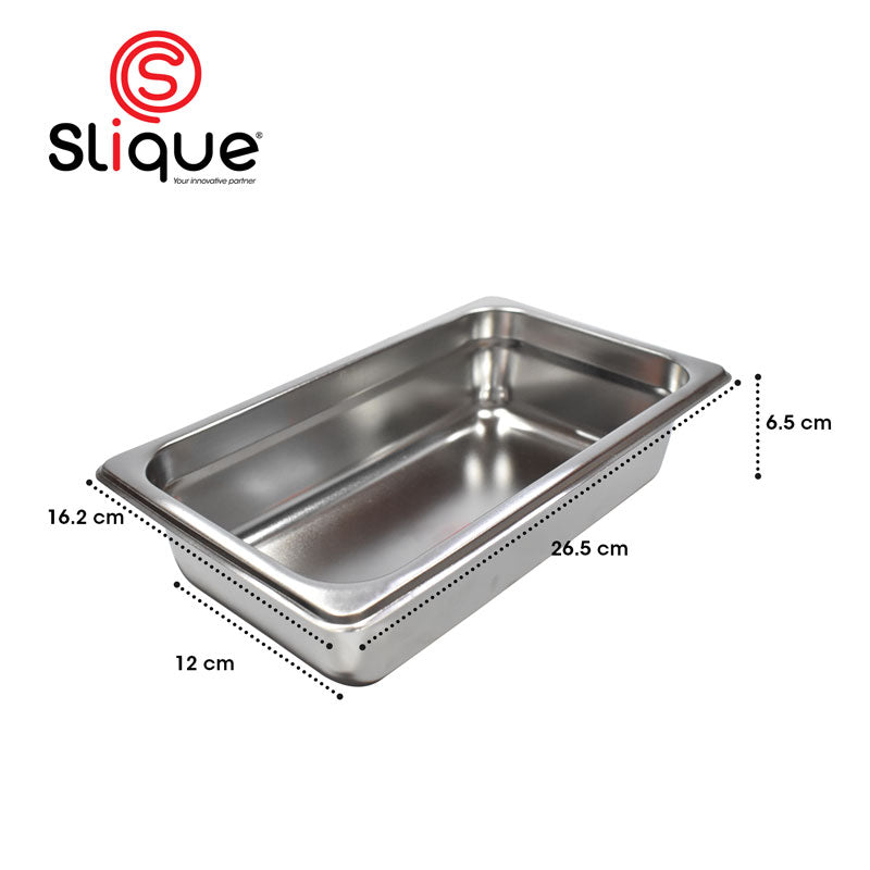 SLIQUE Premium Stainless Steel 1x4 Food Pan 21cm