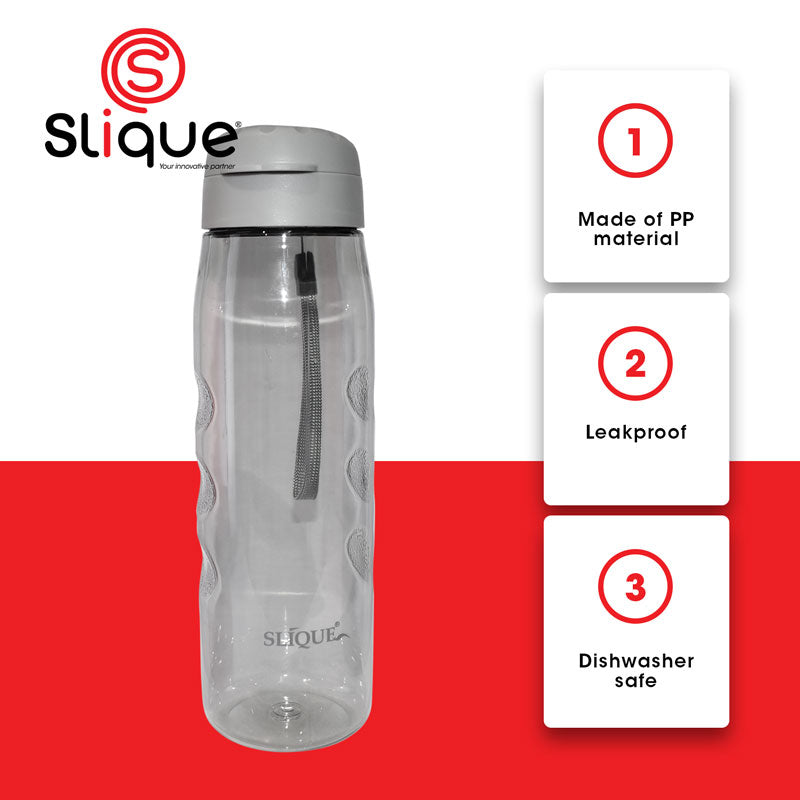 SLIQUE PP Sports Water Bottle BPA Free 500ml Set of 3