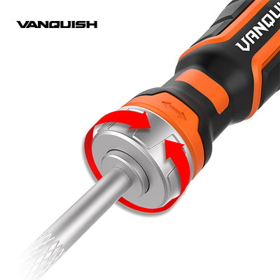 VANQUISH Multi-Bit Ratcheting Screwdriver Set Premium | Heavy Duty | Professional