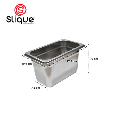 SLIQUE Premium Stainless Steel 1x9 Food Pan 30cm Amazing Gift Idea For Any Occasion!