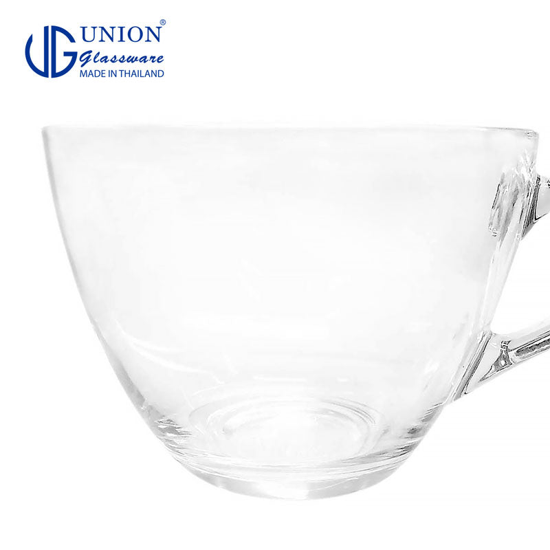 UNION GLASS Thailand Premium Clear Glass Cup Coffee, Tea, Hot Chocolate, Milk 220ml Amazing Gift Idea For Any Occasion!