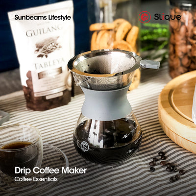 SLIQUE Premium Borosilicate Glass Drip Coffee Maker