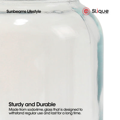 SLIQUE Glass Dispenser 3L Soda lime Metal Dual Rack
