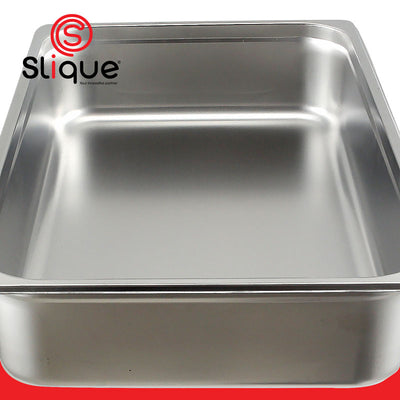 SLIQUE Premium Stainless Steel 1x1 Food Pan 23cm Amazing Gift Idea For Any Occasion!