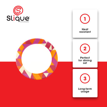 SLIQUE Premium Melamine Round Plate  8 inches (Brown)