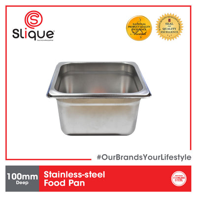 SLIQUE Premium Stainless Steel 1x6 Food Pan 30cm Amazing Gift Idea For Any Occasion