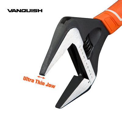VANQUISH Premium | Heavy Duty | Professional Extra Wide Open Adjustable Wrench