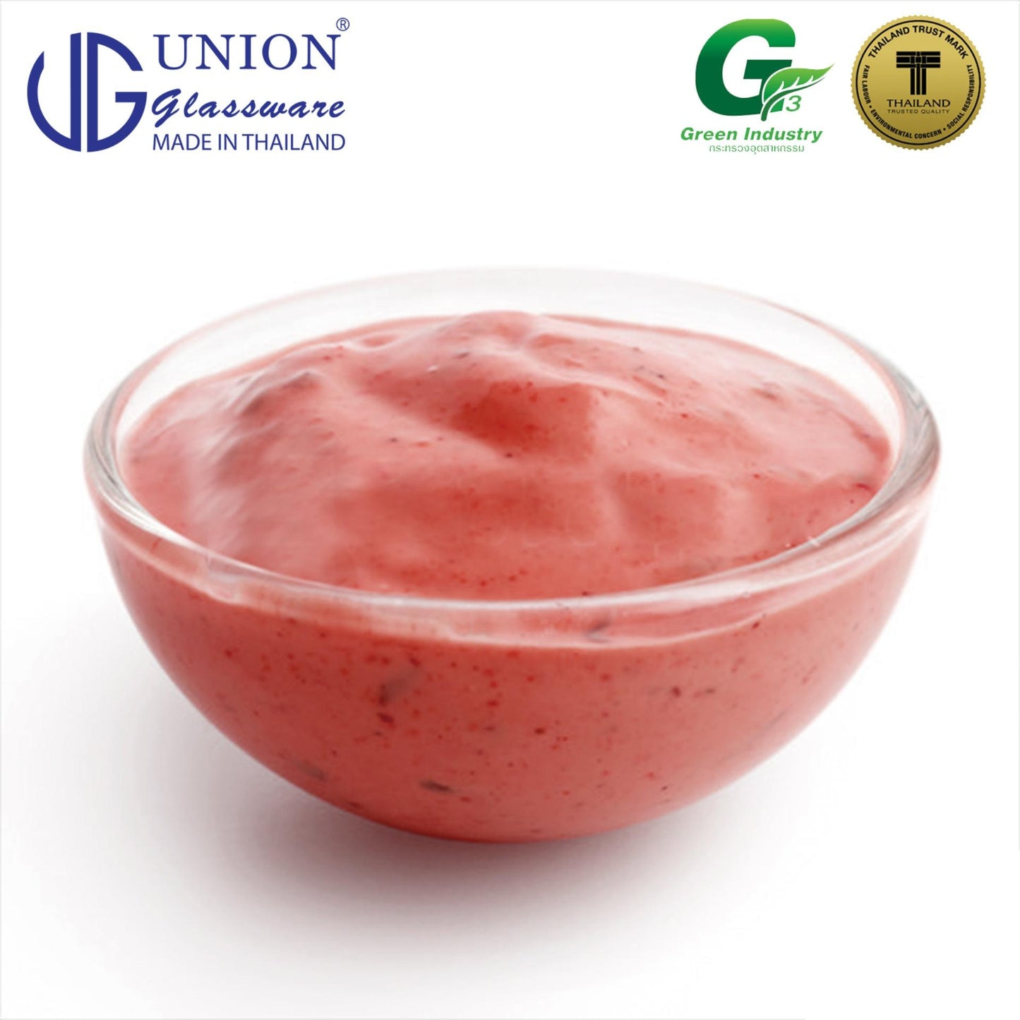UNION GLASS Thailand Premium Clear Glass Bowl 105 ml | 3.5 oz | 3.5" Set of 6