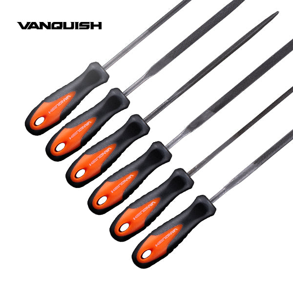 VANQUISH Premium Needle File Set, 6-Piece | Heavy Duty | Professional
