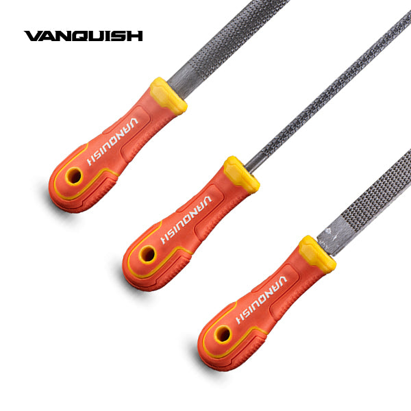 VANQUISH Wood Rasp Set of 3 8inch | 200mm | Heavy Duty | Professional
