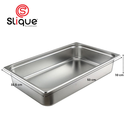SLIQUE Premium Stainless Steel 1x1 Food Pan 23cm Amazing Gift Idea For Any Occasion!