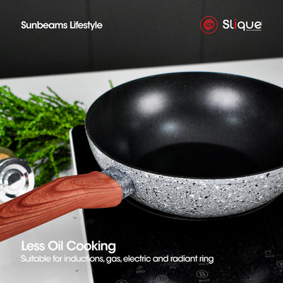 SLIQUE Premium Granite Wok Pan 20/24/28cm