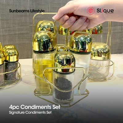 SIGNATURE by Slique Premium Metal Gold Electroplate Modern Italian Design Amazing Gift Idea For Any Occasion!