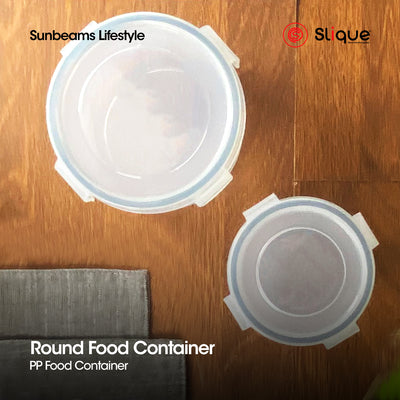 SLIQUE Premium PP Round  Food Container Airtight | Leak Proof 300ml|0.3L Storage Essentials Amazing Gift Idea For Any Occasion!