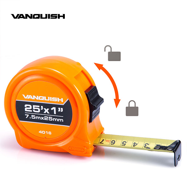 VANQUISH Power Tape Measure Premium | Heavy Duty | Professional