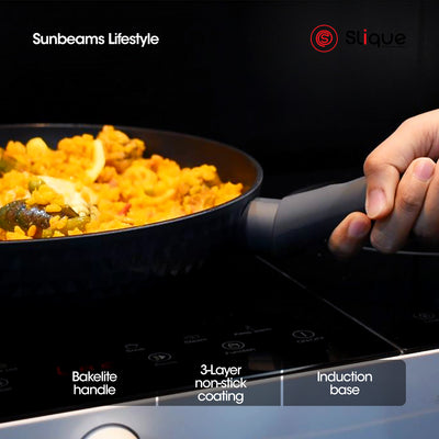 SLIQUE Premium Diamond Cookware Frypan 2 Layer Non-stick Coating 28cm