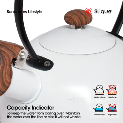SLIQUE Whisting Kettle 2.5L - Stainless Steel Zen Collection