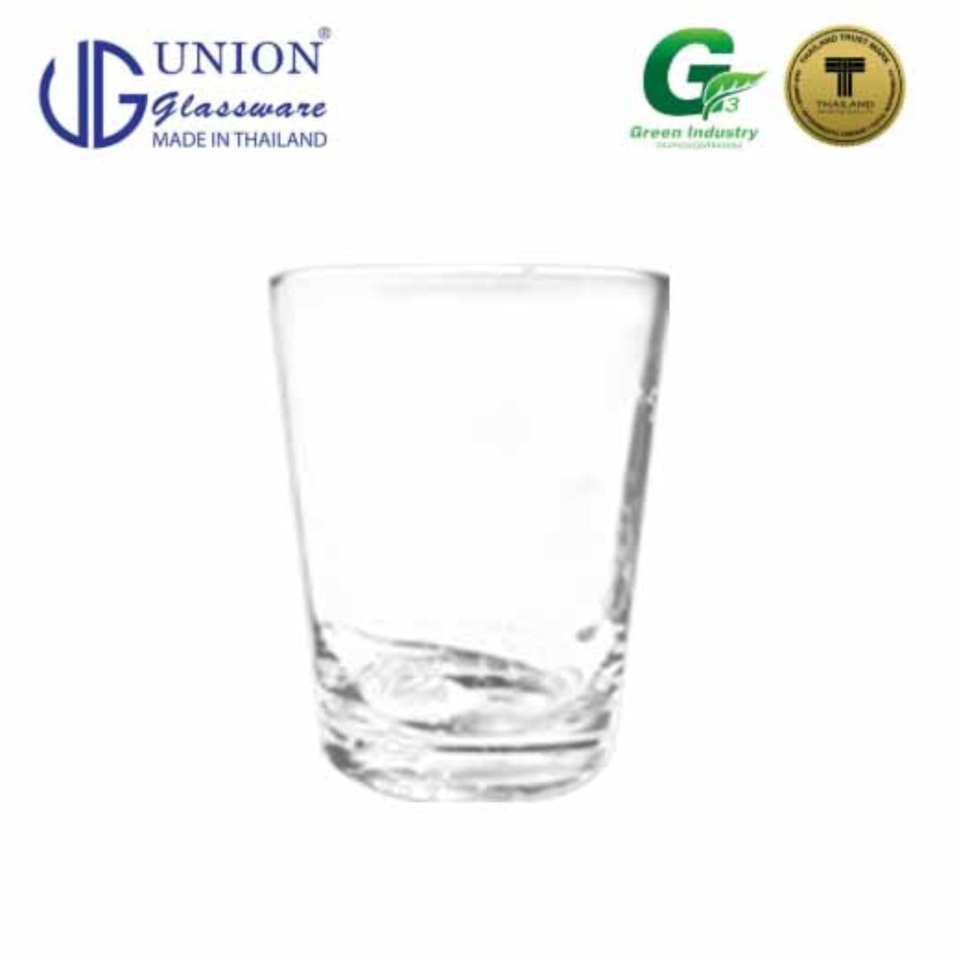 UNION GLASS Thailand Premium Clear Glass Rock Glass 345ml | 12oz Set of 6