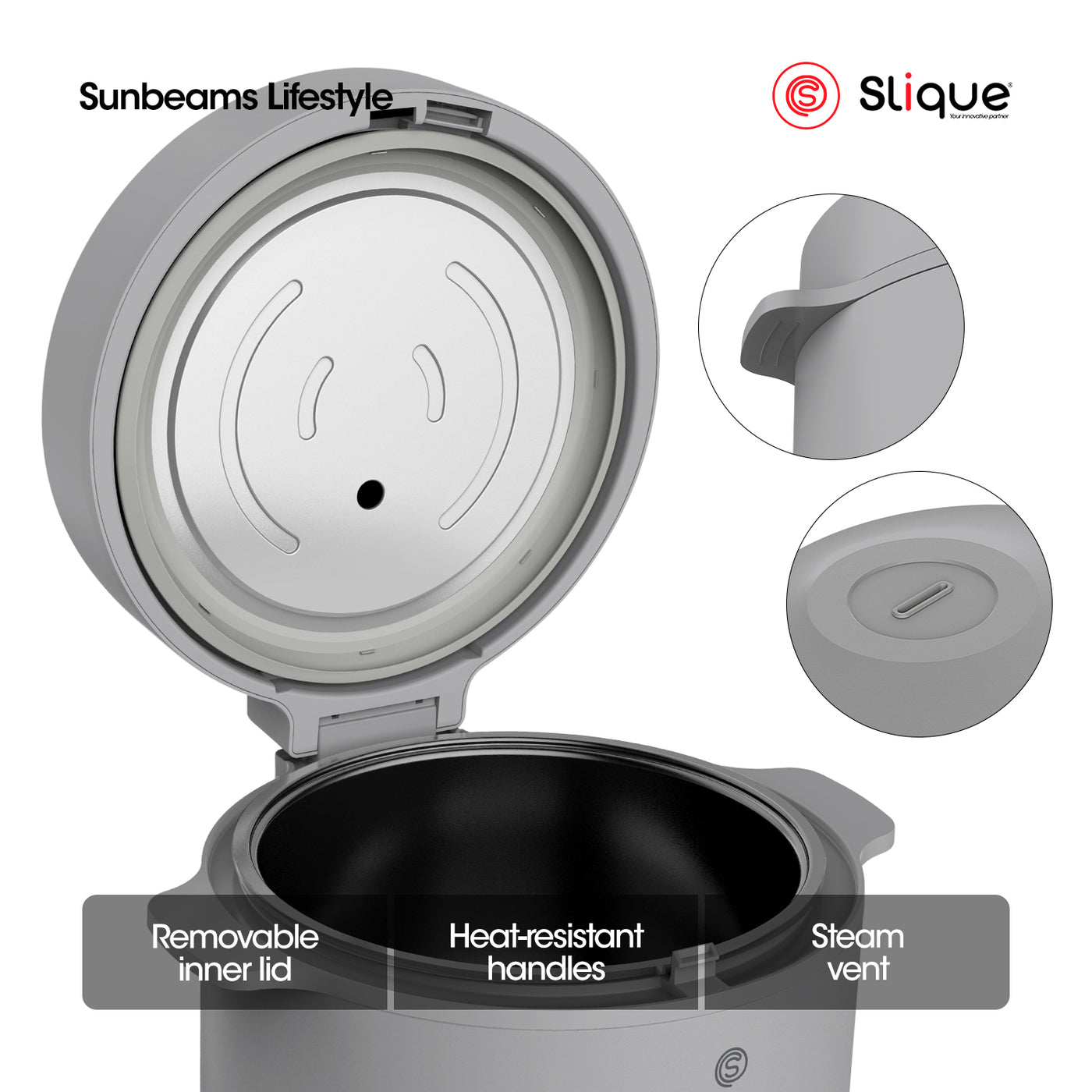 SLIQUE Rice Cooker Perfect for Home and Kitchen Dining