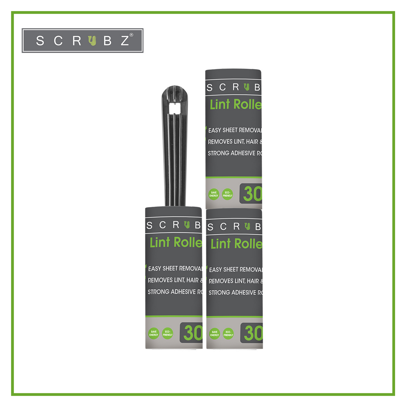 SCRUBZ Premium Lint Roller Set of 3