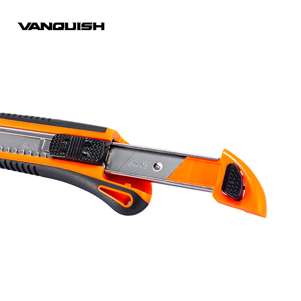 VANQUISH Auto Loading Snap Off Knife 0.70inch | 18mm Premium | Heavy Duty | Professional