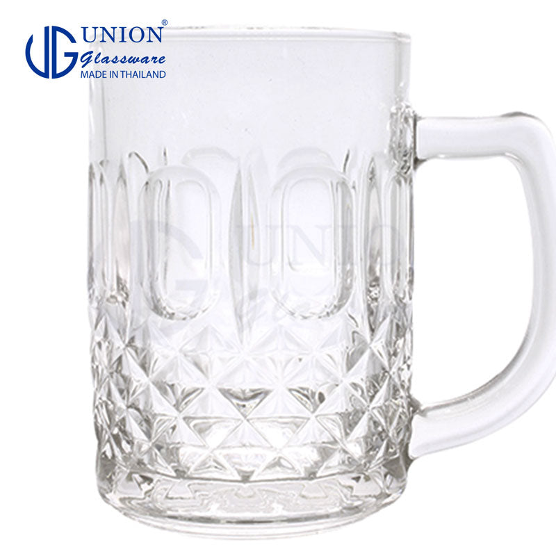 UNION GLASS Thailand Premium Clear Glass Beer Mug  Beer Lovers 306ml Set of 6 Amazing Gift Idea For Any Occasion!