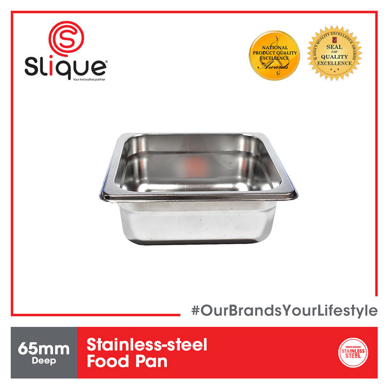 SLIQUE Premium Stainless Steel 1x6 Food Pan 21cm Amazing Gift Idea For Any Occasion!