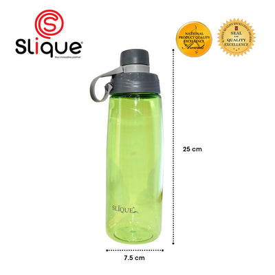 SLIQUE PP Sports Water Bottle BPA Free Set of 3 650ml Modern Italian Design Amazing Gift Idea For Any Occasion!