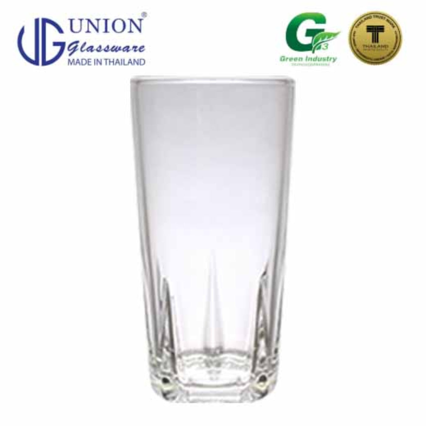 UNION GLASS Thailand Premium Clear Glass Highball Glass 293 ml | 10 oz Set of 6
